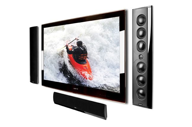 Worlds Thinnest  High-Performance On-Wall Home Theater Loudspeaker