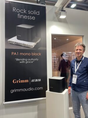 Eelco Grimm with the new Grimm Audio PA-1 amplifier