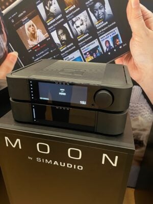 Moon Compass 491 Streaming DAC and preamplifier along with the Compass 461 stereo power amplifier